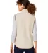 North End NE714W Ladies' Aura Sweater Fleece Vest OATML HTHR/ TEAK back view