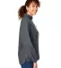 North End NE713W Ladies' Aura Sweater Fleece Quart CARBON/ CARBON side view