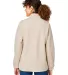 North End NE713W Ladies' Aura Sweater Fleece Quart OATML HTHR/ TEAK back view