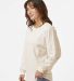 Boxercraft BW3514 Women's Pom Pom Long Sleeve Jers in Natural side view