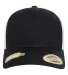 Yupoong-Flex Fit 6606R Sustainable Retro Trucker C in Black/ white front view