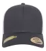 Yupoong-Flex Fit 6606R Sustainable Retro Trucker C in Charcoal/ white front view
