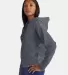 Champion Clothing CHP100 Women's Sport Hooded Swea Stealth side view