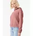Bella + Canvas 7519 Ladies' Classic Pullover Hoode in Mauve side view