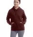 Champion Clothing S760 Ladies' PowerBlend Relaxed  Maroon front view