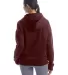 Champion Clothing S760 Ladies' PowerBlend Relaxed  Maroon back view