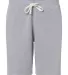J America 8855 Triblend Fleece Shorts Grey Triblend front view