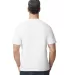 Gildan 65000 Unisex Softstyle Midweight T-Shirt WHITE back view