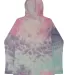 Tie-Dye 2777 Unisex Long Sleeve Hooded T-Shirt COTTON CANDY front view