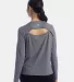Champion Clothing CHP140 Women's Sport Soft Touch  Ebony Heather back view