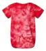 Dyenomite 340CR Infant Crystal Tie-Dyed Onesie in Red back view