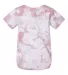 Dyenomite 340CR Infant Crystal Tie-Dyed Onesie in Rose crystal back view