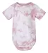 Dyenomite 340CR Infant Crystal Tie-Dyed Onesie in Rose crystal front view
