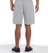 Jerzees 978MPR Nublend® Fleece Shorts in Athletic heather back view