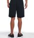 Jerzees 978MPR Nublend® Fleece Shorts in Black back view