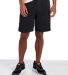 Jerzees 978MPR Nublend® Fleece Shorts in Black front view