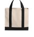 Port Authority Clothing BG429 Port Authority   Cot in Nat/deepbk back view