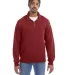 Comfort Wash GDH425 Garment-Dyed Quarter-Zip Sweat Cayenne front view