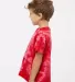 Dyenomite 330CR Toddler Crystal Tie-Dyed T-Shirt in Red side view