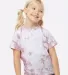 Dyenomite 330CR Toddler Crystal Tie-Dyed T-Shirt in Rose crystal front view