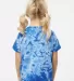 Dyenomite 330CR Toddler Crystal Tie-Dyed T-Shirt in Royal back view
