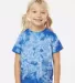 Dyenomite 330CR Toddler Crystal Tie-Dyed T-Shirt in Royal front view