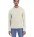 Comfort Wash GDH280 Unisex Jersey Hooded Sweatshir Parchment front view