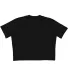 LA T 3518 Ladies' Boxy T-Shirt in Blended black back view