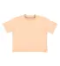 LA T 3518 Ladies' Boxy T-Shirt in Peachy front view