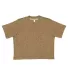LA T 3518 Ladies' Boxy T-Shirt in Brown leopard front view