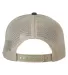 Big Accessories BA680 Ripstop Foam Trucker Hat BLACK/ BLK ROPE back view