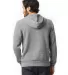 Alternative Apparel 9595F2 Pullover Hoodie ECO GREY back view