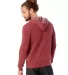 Alternative Apparel 9595F2 Pullover Hoodie ECO TRUE CURRANT back view