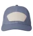 Big Accessories BA682 All-Mesh Patch Trucker Hat SLATE BL/ SLT BL front view