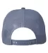 Big Accessories BA682 All-Mesh Patch Trucker Hat SLATE BL/ SLT BL back view