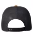 Big Accessories BA682 All-Mesh Patch Trucker Hat OLD GOLD/ BLACK back view