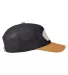 Big Accessories BA682 All-Mesh Patch Trucker Hat OLD GOLD/ BLACK side view