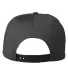 Big Accessories BA699 Ripstop Cap CHARCL/ BLK ROPE back view
