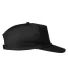 Big Accessories BA699 Ripstop Cap BLACK/ BLK ROPE side view