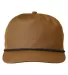 Big Accessories BA699 Ripstop Cap OLD GLD/ BLK RP front view
