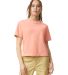 Comfort Colors 3023CL Women's Heavyweight Boxy T-S in Peachy front view