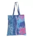 Q-Tees TD800 Tie-Dyed Canvas Bag in Cotton candy front view