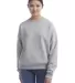 Champion Clothing S650 Women's Powerblend® Crewne Light Steel front view