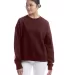 Champion Clothing S650 Women's Powerblend® Crewne Maroon front view