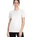 Next Level Apparel 6600 Ladies' Relaxed CVC T-Shir WHITE front view