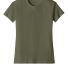 Next Level Apparel 6600 Ladies' Relaxed CVC T-Shir in Military green