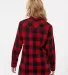 Burnside Clothing 5215 Women's Boyfriend Flannel Red/ Black Buffalo back view