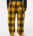 Burnside Clothing 4810 Youth Flannel Jogger Gold/ Black back view