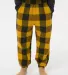 Burnside Clothing 4810 Youth Flannel Jogger Gold/ Black front view
