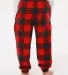 Burnside Clothing 4810 Youth Flannel Jogger Red/ Black back view